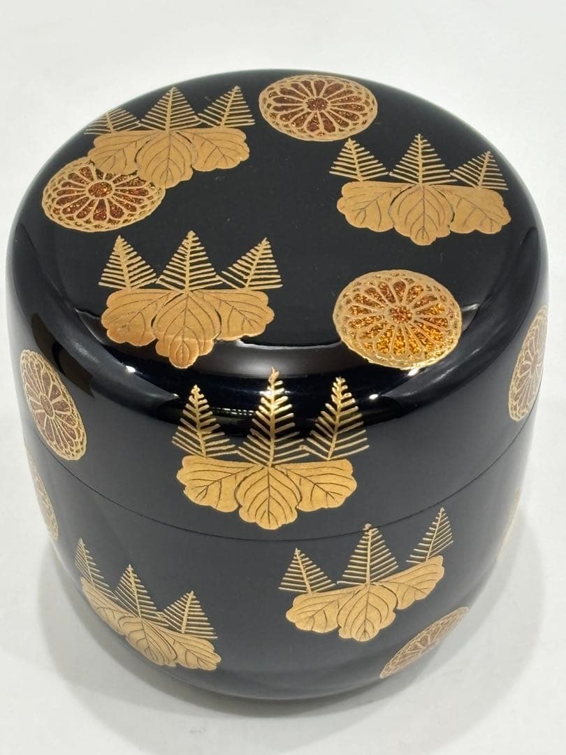 茶道具 高台寺蒔絵 大棗 竹内幸斎 棗 共箱