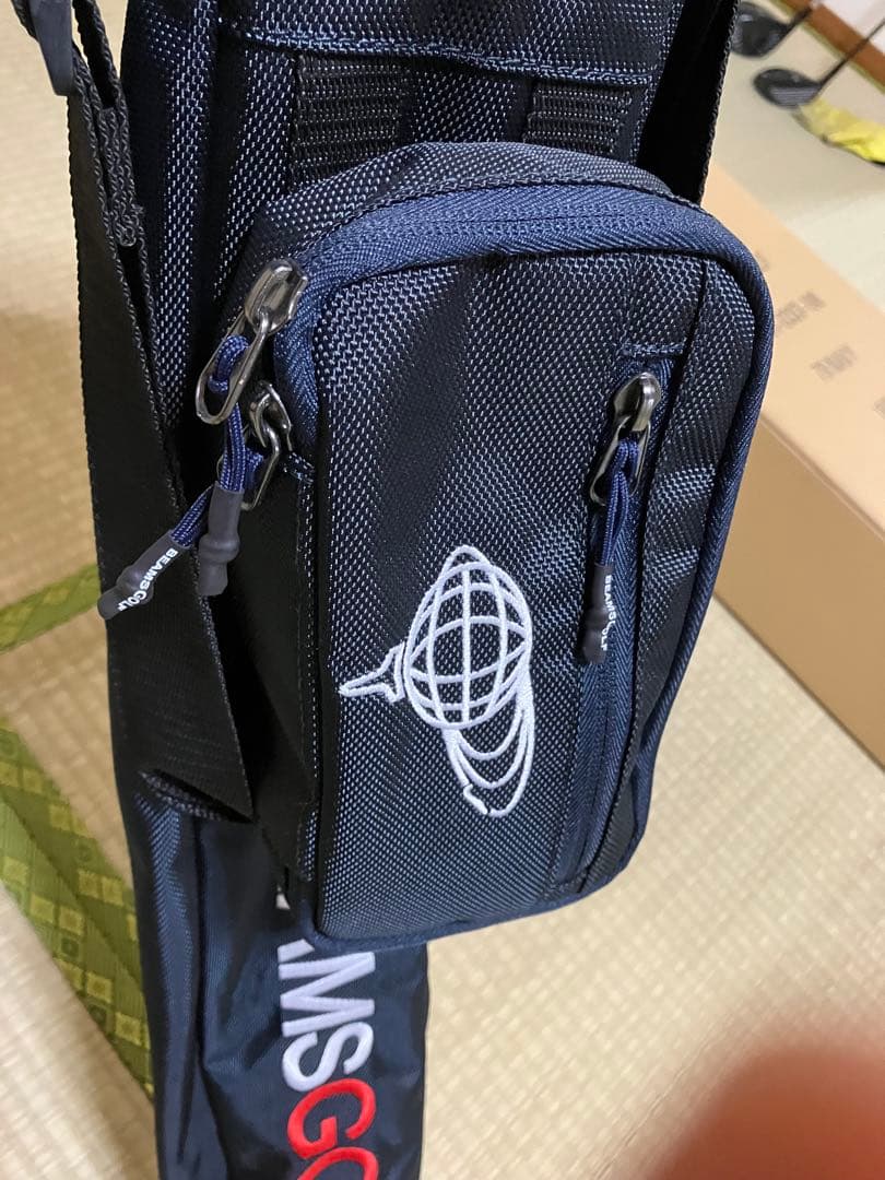 【未使用品】Beams Golf セルフスタンドバッグ　サブバッグ　ネイビー