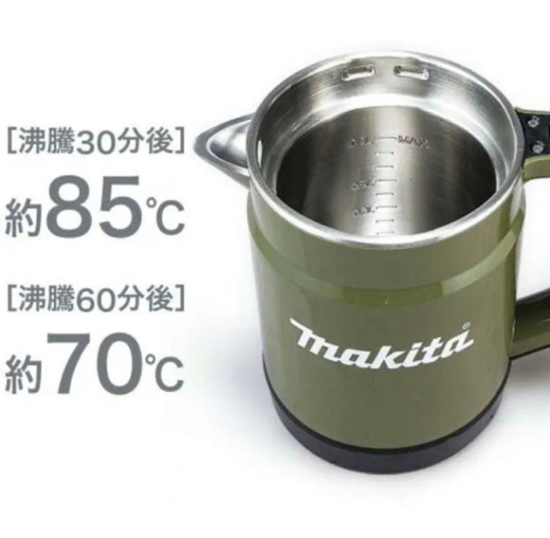 ☆未使用品 良品 マキタ 充電ケトル KT001GZO オリーブ色 makita