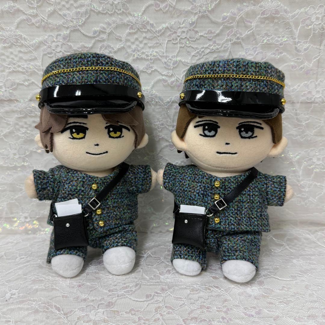 (-ω-ゞあい⌒☆様　はぴぬい　キンプリ　ぬい服　郵便屋さんコーデ