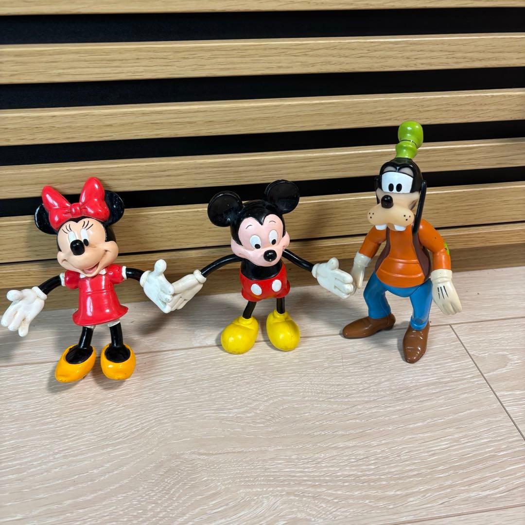 レトロ　ディズニー　フィギュア　ミッキー　ミニー　グーフィー　レア　ヴィンテージ
