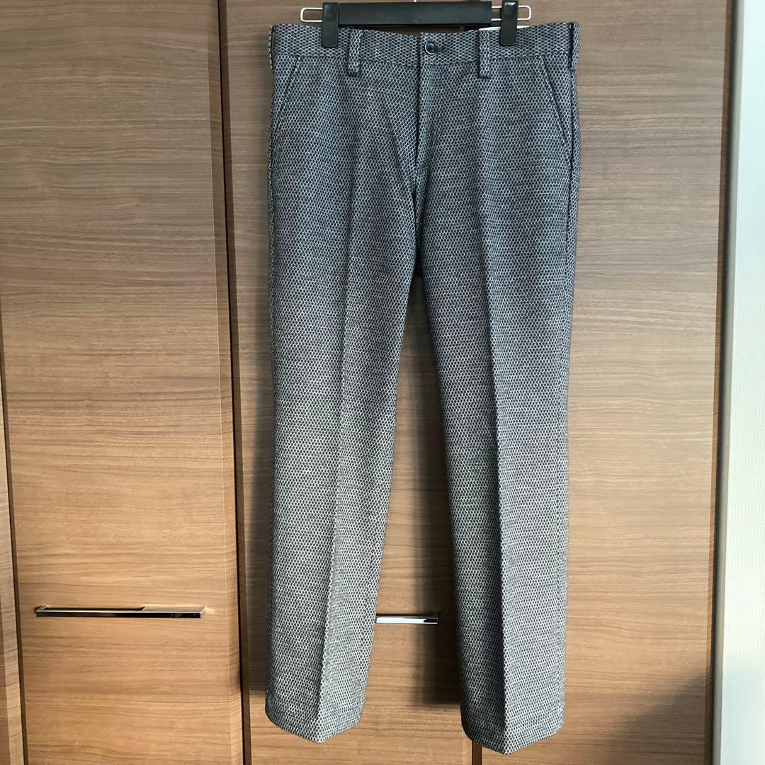 【超美品】Callaway ゴルフパンツ 裏起毛 ストレッチ ダイヤ柄 L 秋冬