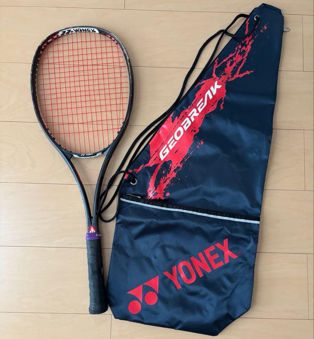 YONEX 軟式用テニスラケット 黒/赤