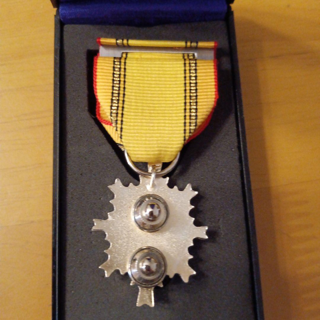 【激レア】第三級 防衛功労章 5号賞詞 平成26年以降 防衛記念章 新型タイプ