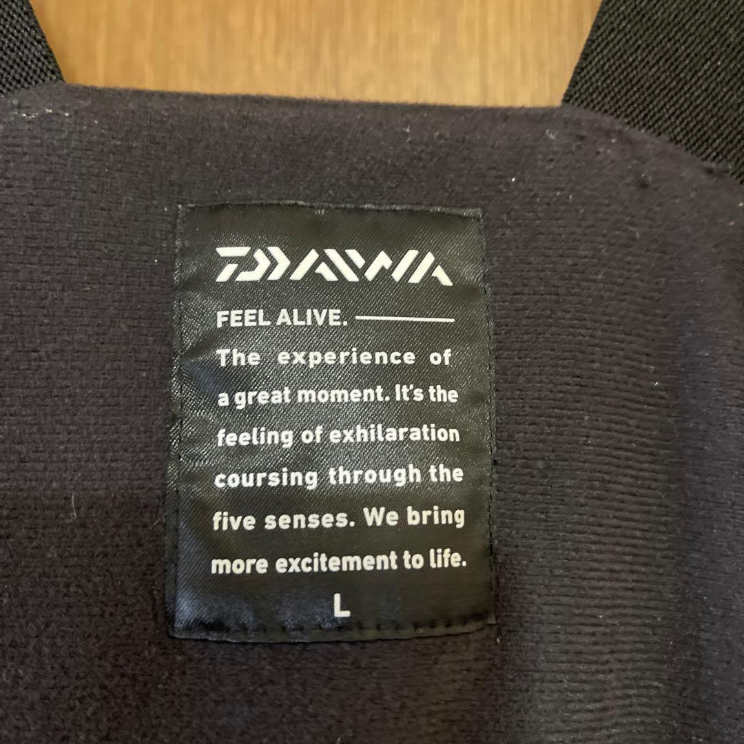 ダイワ　レインマックス　レインウェア ブラック/グレー サイズL DW-3407