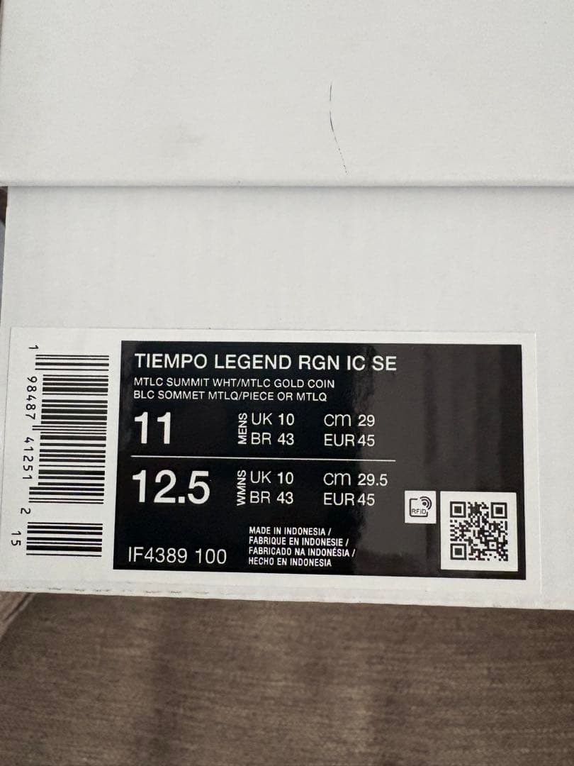 即発送 新品 29cm ティエンポ　レジェンド　RGN IC SE