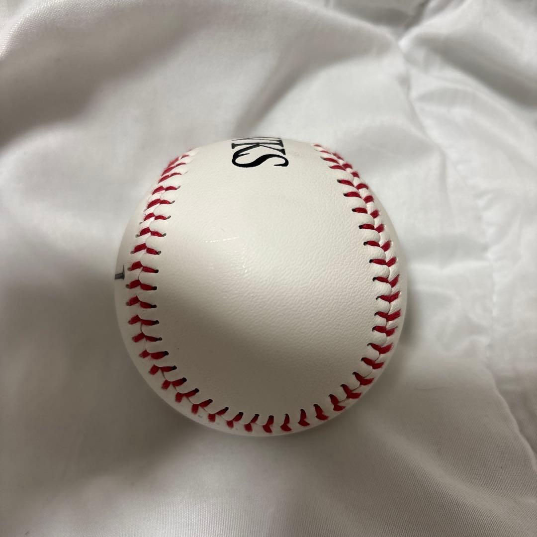 ソフトバンクホークス 今宮健太直筆サインボール＆ステッカーセット