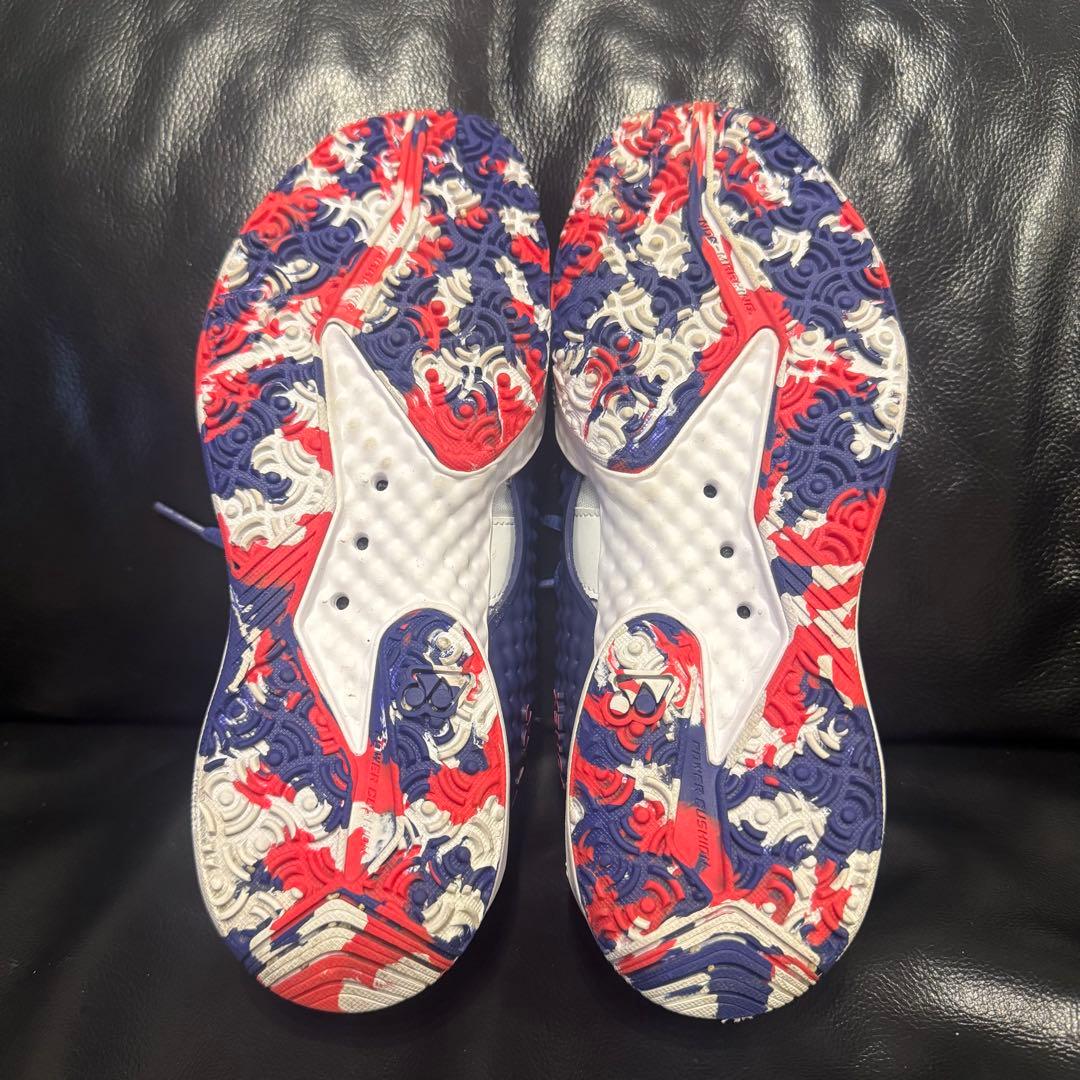 【美品】YONEX メンズ テニスシューズ 26cm ブルー ヨネックス