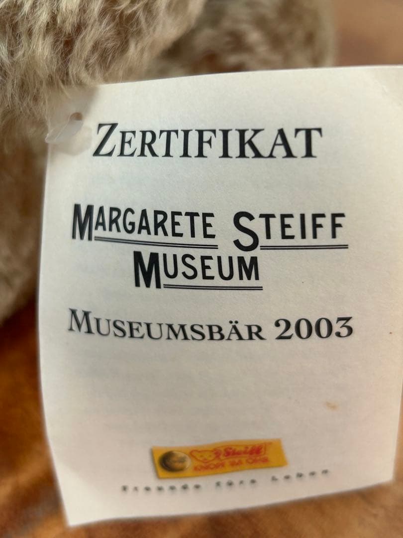 テディベア　シュタイフ　限定　超レア　 2003年　シュタイフミュージアムベア