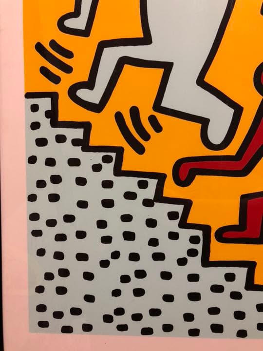 美品Keith Haring Bunny on the Run シルクスクリーン