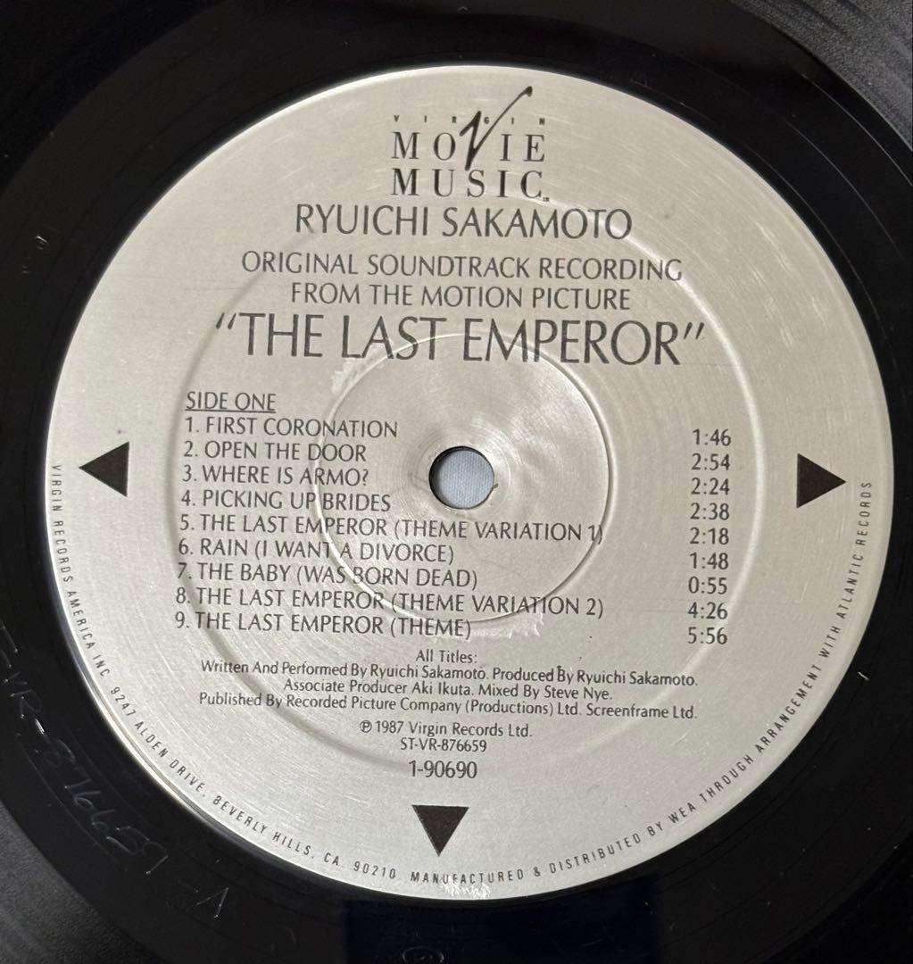THE LAST EMPEROR RYUICHI SAKAMOTO 坂本龍一