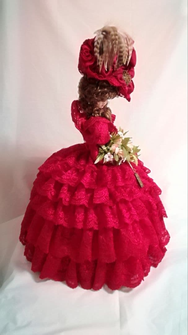 リボン　フランス人形　ヴィンテージ　約67cm