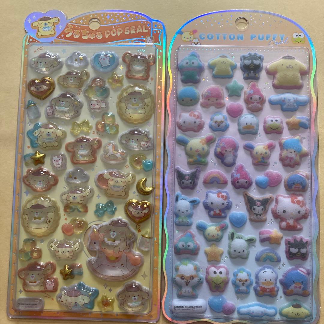 うるちゅるPOPSEAL☆COTTONPUFFY SEAL ☆100ピースシール