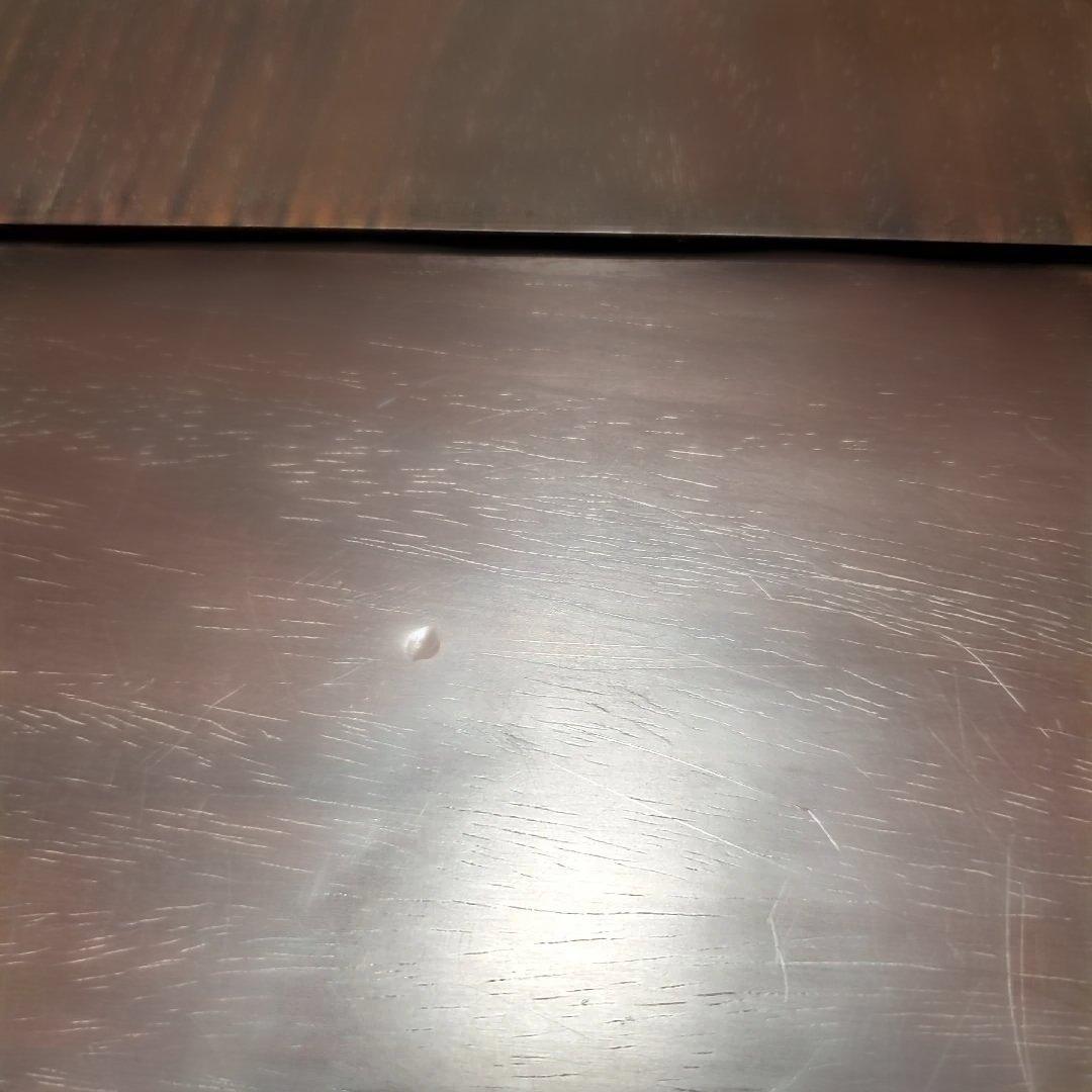 【現地受渡】紫檀製ダークブラウン座卓 縦80cm×横121cm×高さ33cm