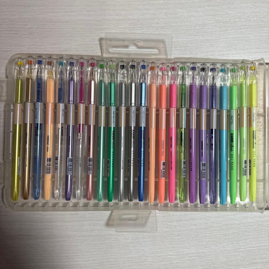 isercraft ジェルペン　パステル&グリッター48色入り