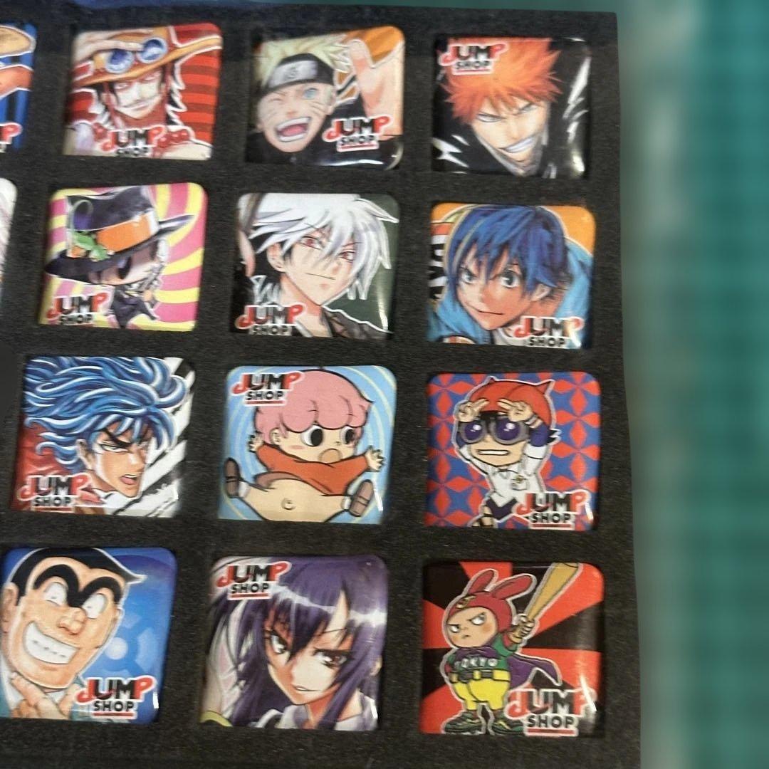 非売品　ジャンプショップ 原作原画　缶バッジ　缶バッチくじ 当選品 16個セット