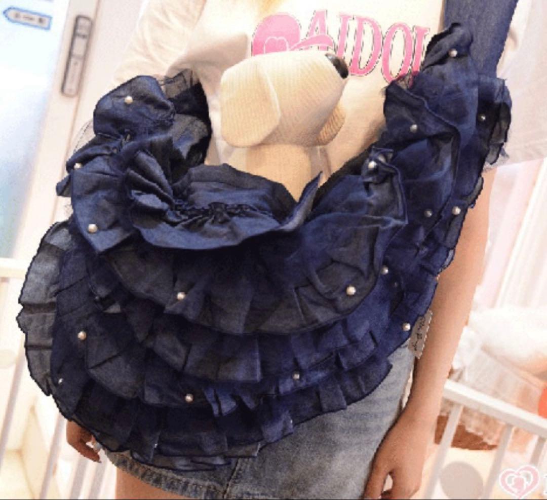 【新品】ピコネファンシー♡デニムパール付きスリングキャリー人気完売品