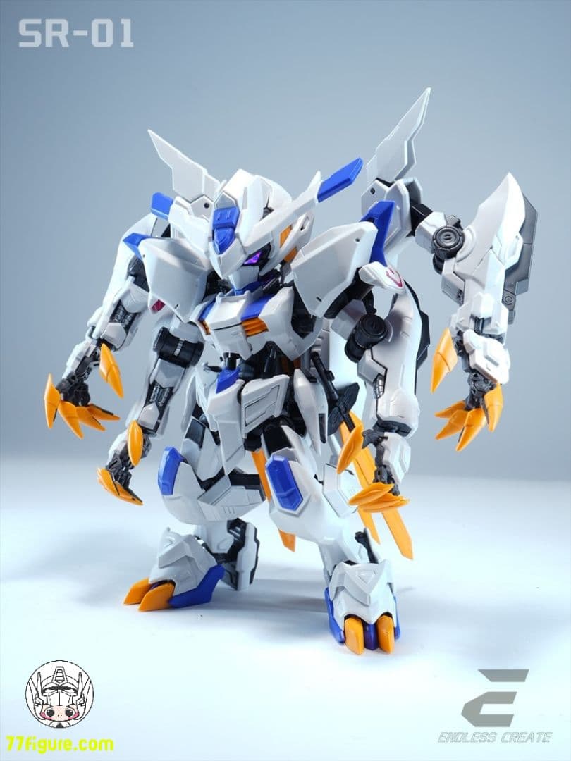 海外　中華製バエル　バルバトス似　形態切替 MGSD相当 発光 組立式プラモデル