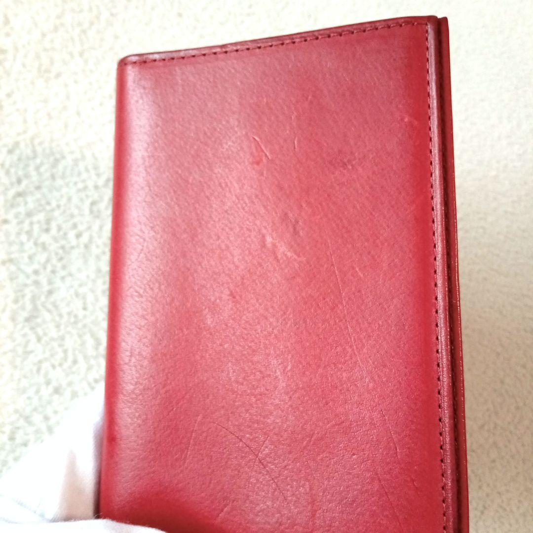 【オールドコーチ】COACH レザー パスポートケース 赤