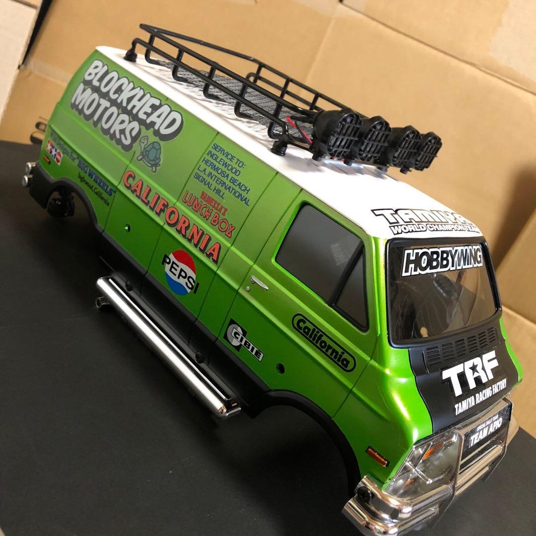 タミヤ RC ランチボックス カスタムボディ 塗装済み完成品、未使用 ボディのみ