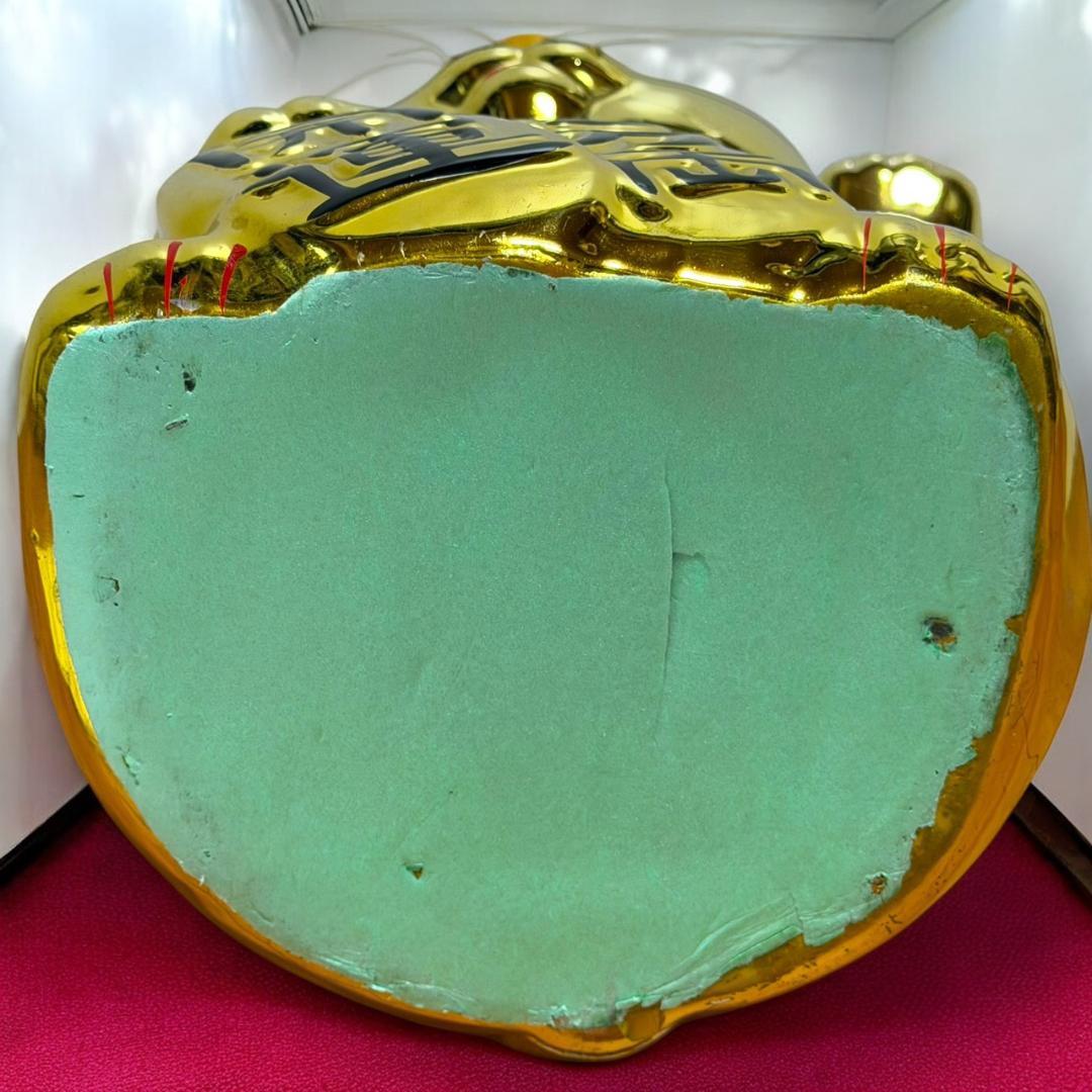 ☆送料無料 開運 金運上昇 幸せを招く 幸運の金色 招き猫 黄金 貯金箱 宝くじ