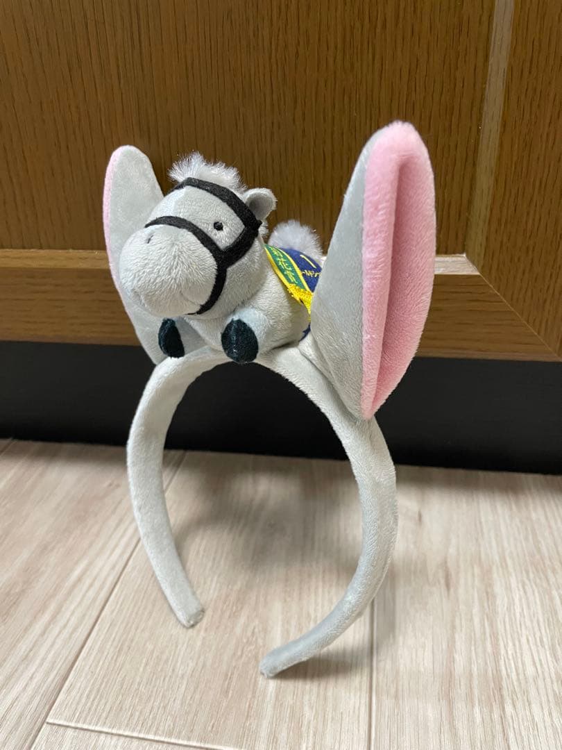競走馬ぬいぐるみセット 優勝レイ風フライトタグ付き