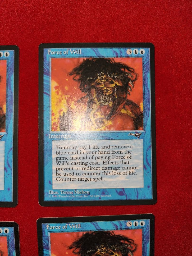 mtg　意思の力　Force of Will 4枚セット