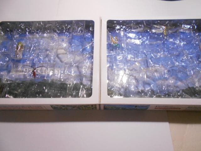 原色日本昆虫図鑑Ⅰ・Ⅱ 箱 フィギュア6点付 YUJIN