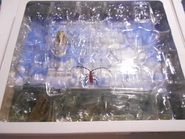 原色日本昆虫図鑑Ⅰ・Ⅱ 箱 フィギュア6点付 YUJIN