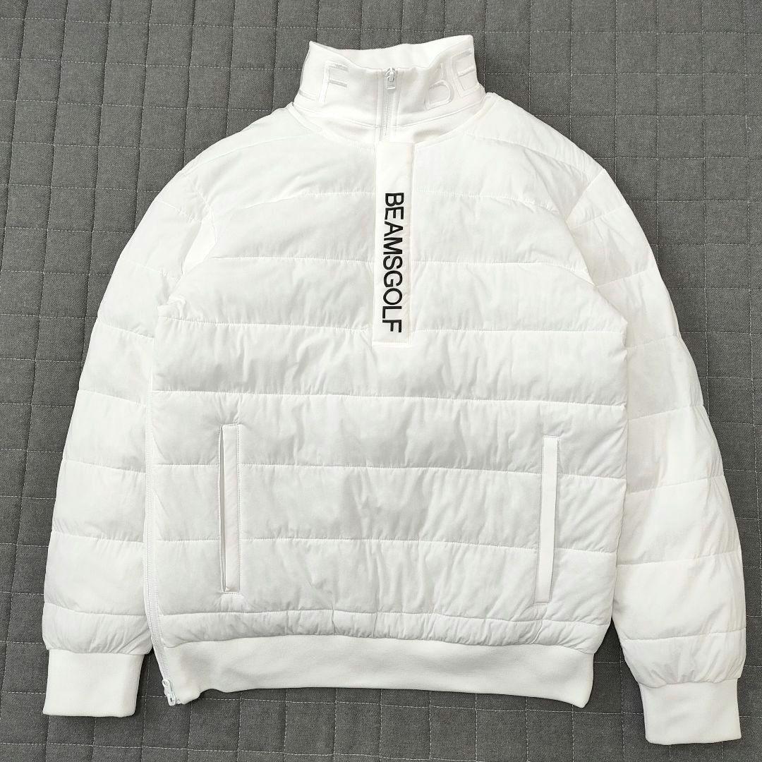 ビームスゴルフ　3way　レオフィール　中綿ブルゾン　ジャケット　高機能　白　M