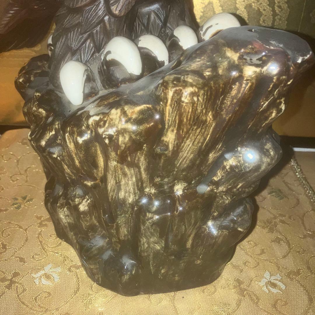 【超特級呪物】運気を鷲づかみする自由と成功の象徴　九谷焼　鷲のシンボル像　縁起物