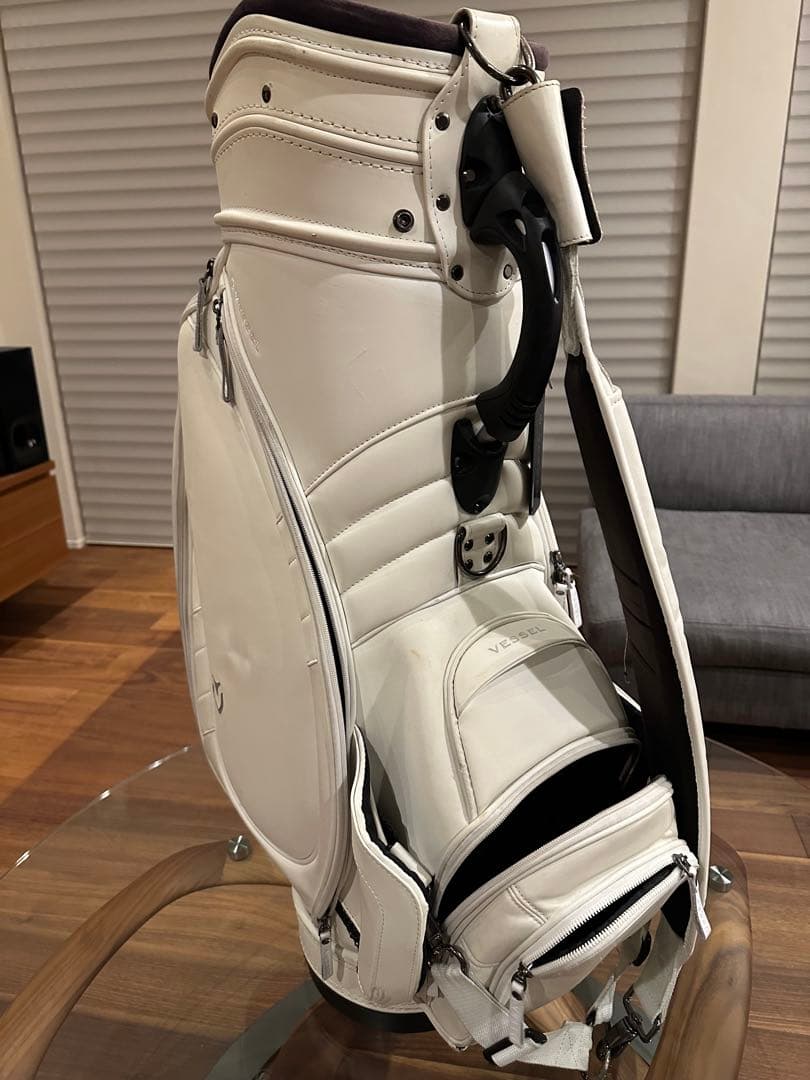 Vessel ホワイト キャディバッグ