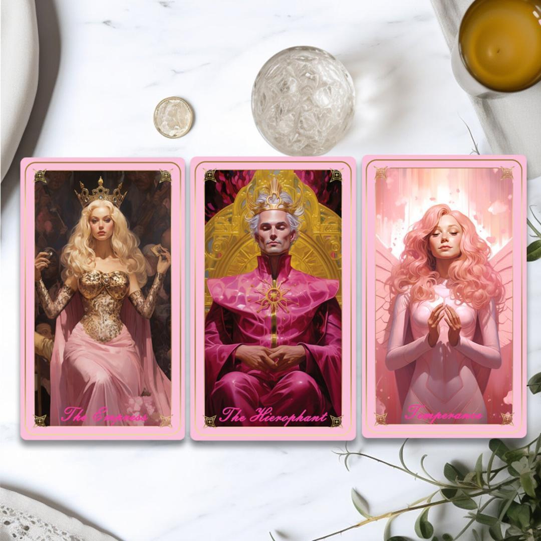 【正規品タロットカード】在庫1点✨ピンク×美麗イラスト✨レア✨バービーフェアリー
