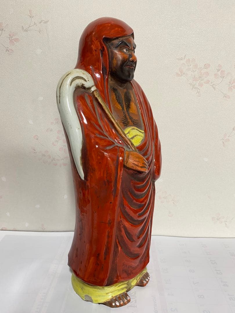 ♦️達磨大師 置物 飾り 明治時代 開運 縁起物 古玩 古美術品 骨董品