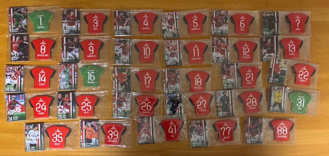 浦和レッズ　pickzyくじ　D賞　E賞　F賞　全　87種　全選手　コンプリート