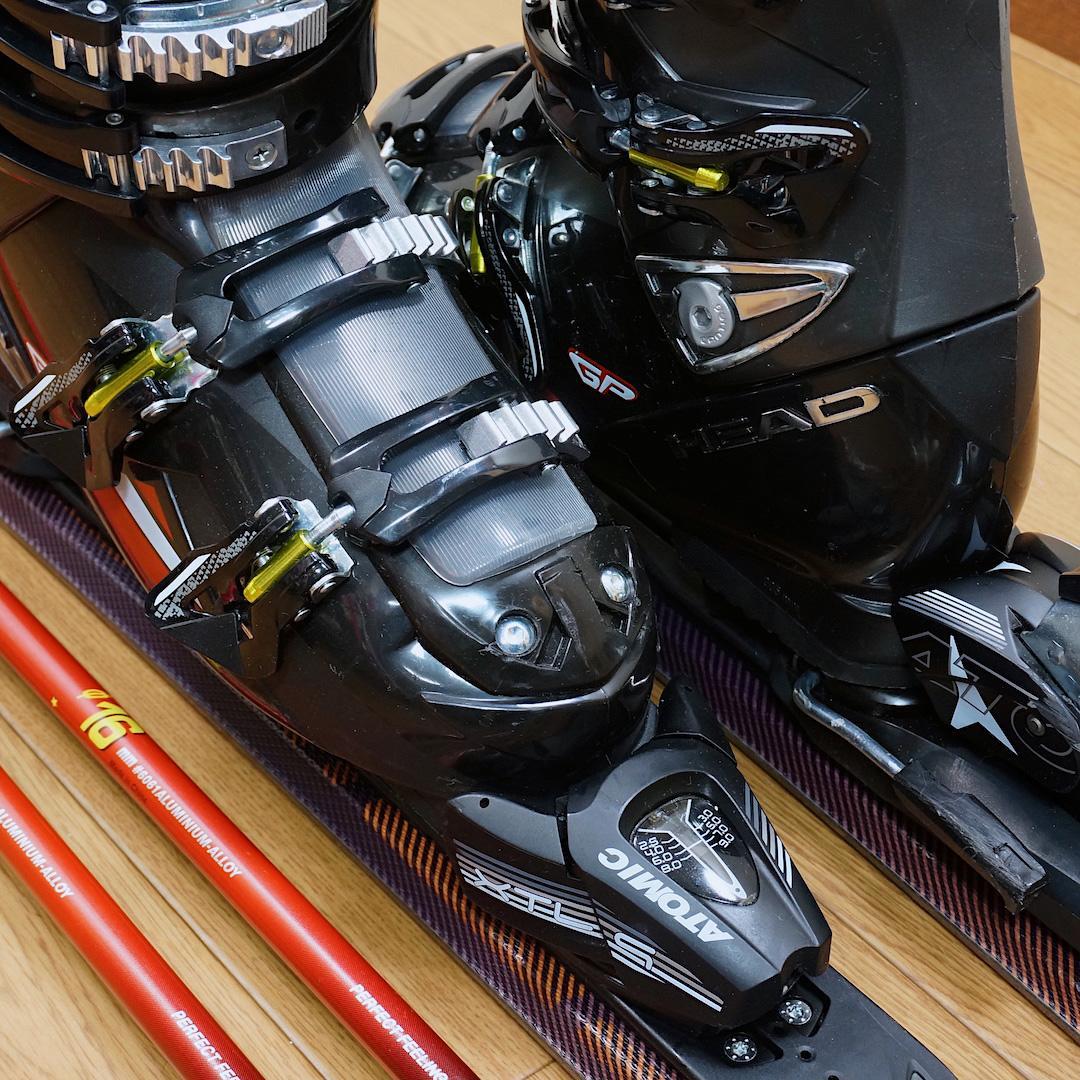 メンテ済 157cm 靴26～26.5cm ATOMIC スキーセット (160