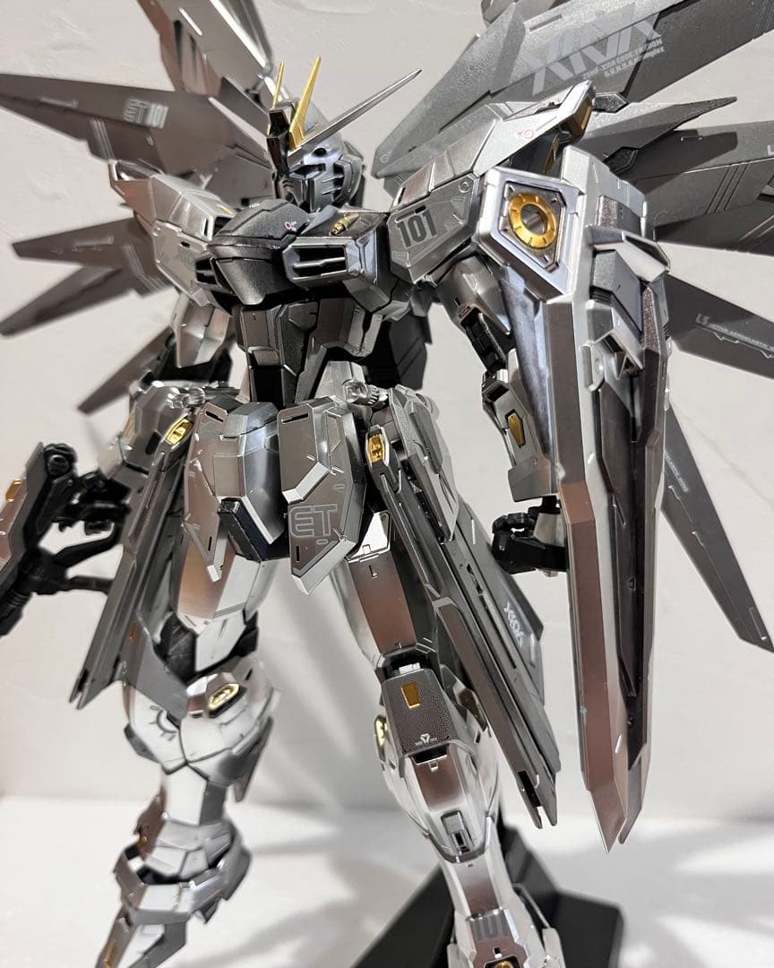MG フリーダムガンダム Ver2.0 シルバーコーティング 塗装済 完成品