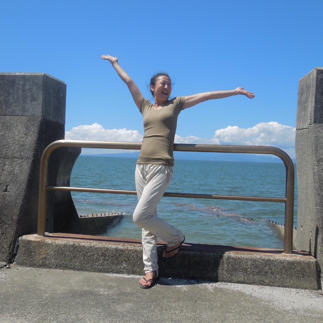 asana ヘンプコットン ヨガパンツ●草木染めパープル