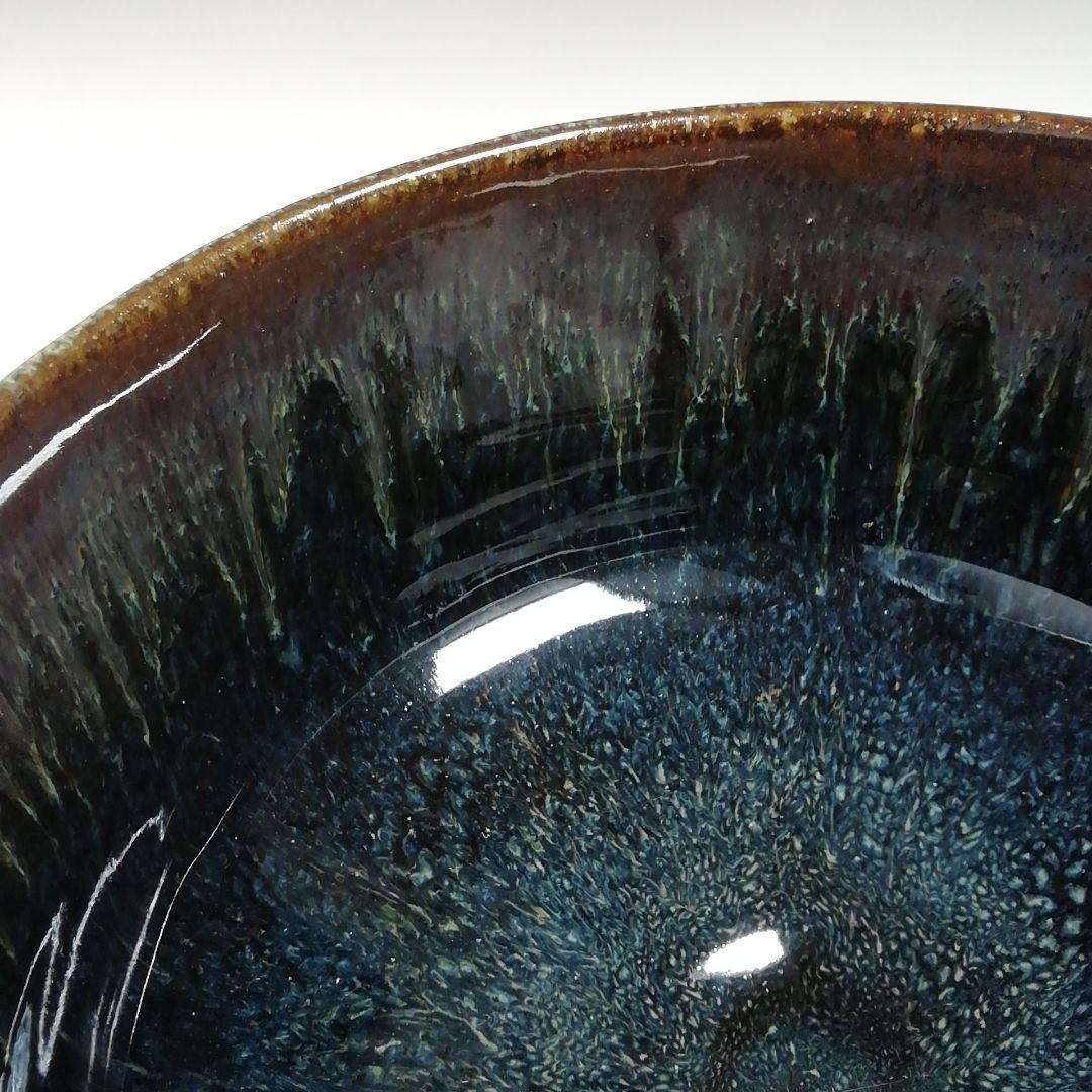 Ｗ１８２　茶碗　『小鹿田焼』『柳瀬春矼 作』　共箱　抹茶碗　茶道具