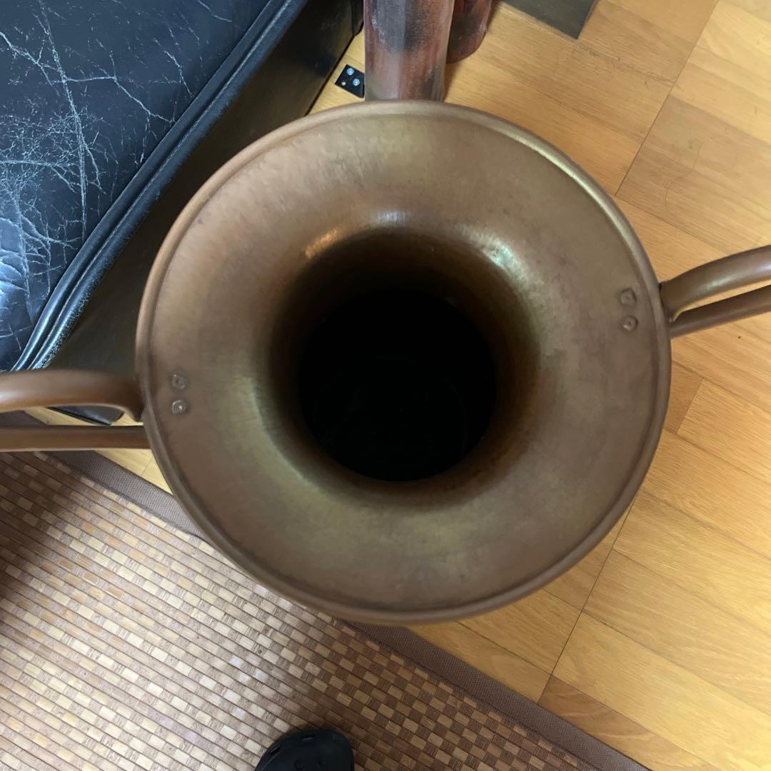 シルバー 金属製 花瓶