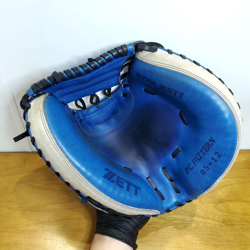 ZETT プロ支給品 山崎勝己 H-62 キャッチャーミット 硬式グローブ