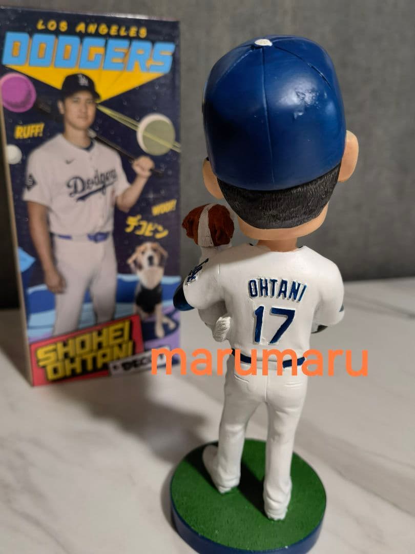 [本物]8月28日来場者限定 大谷翔平&デコピン ボブルヘッド ドジャース ③