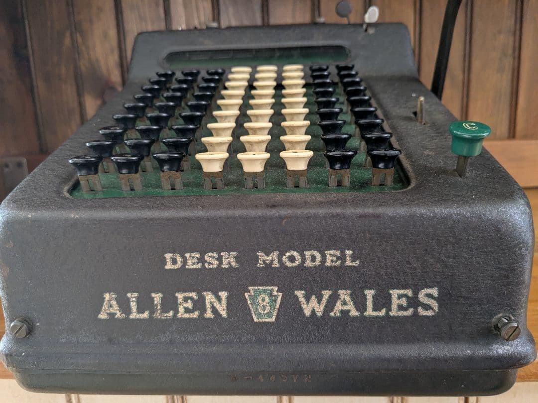 アメリカ　NY アンティーク　計算機　ALLEN WALES