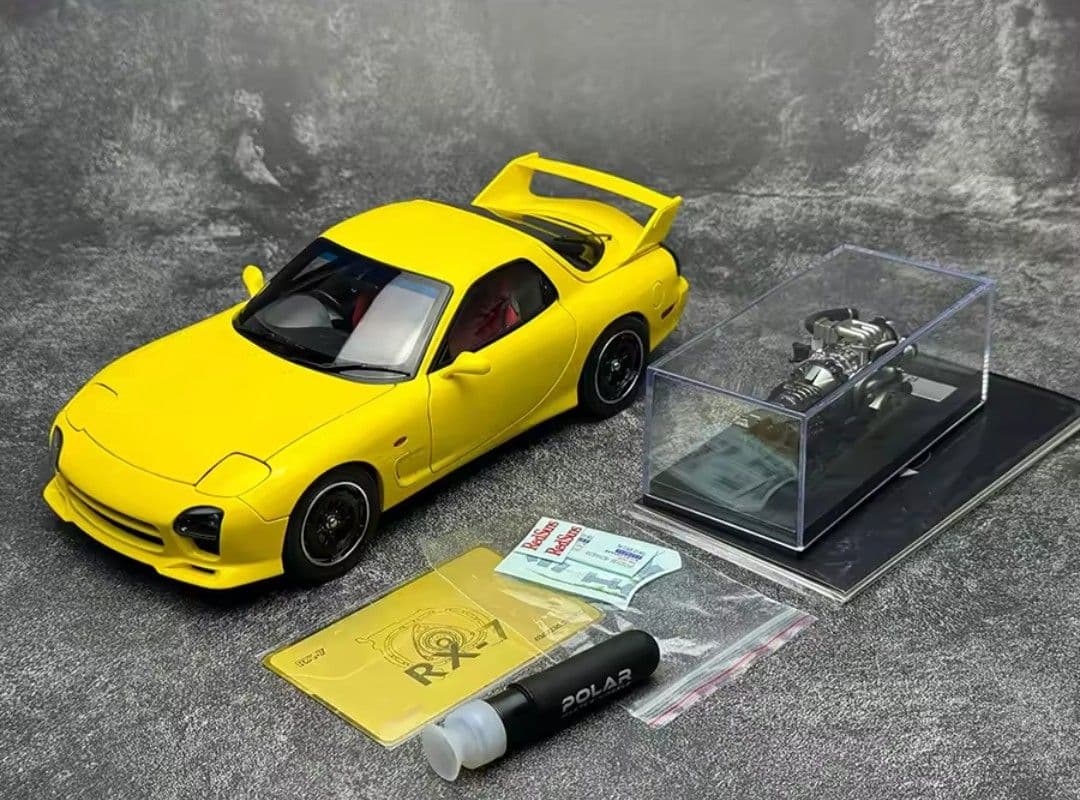 ポーラーマスター　1/18　マツダ　RX-7　高橋啓介　頭文字D