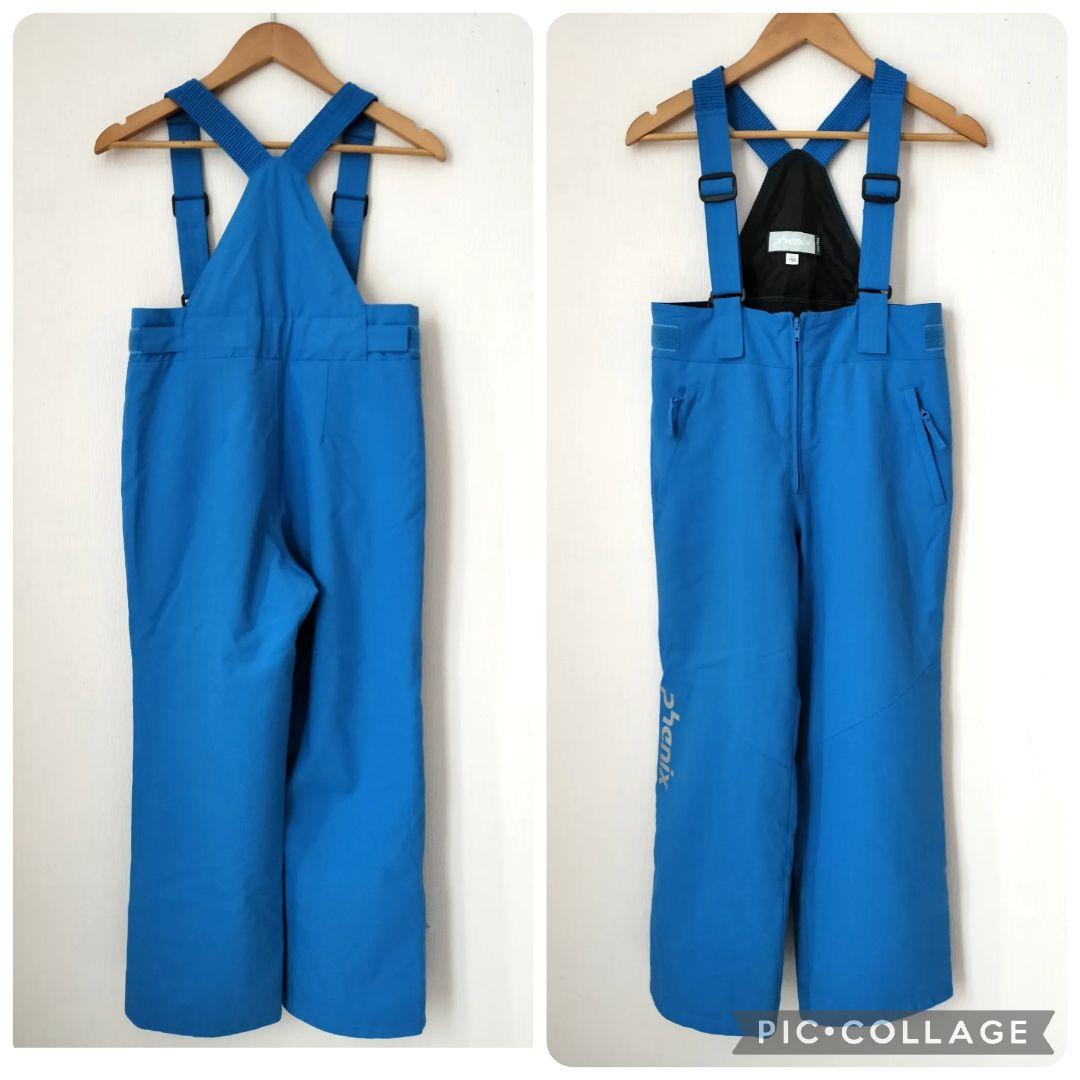美品　PHENIX デモモデル スキーウェア上下 150 ジュニア 男の子 赤青