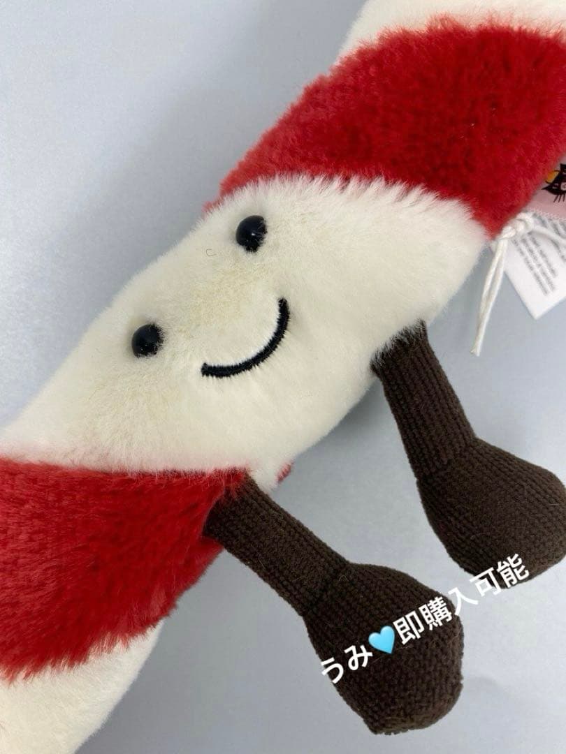  クリスマス キャンディケイン型ぬいぐるみ