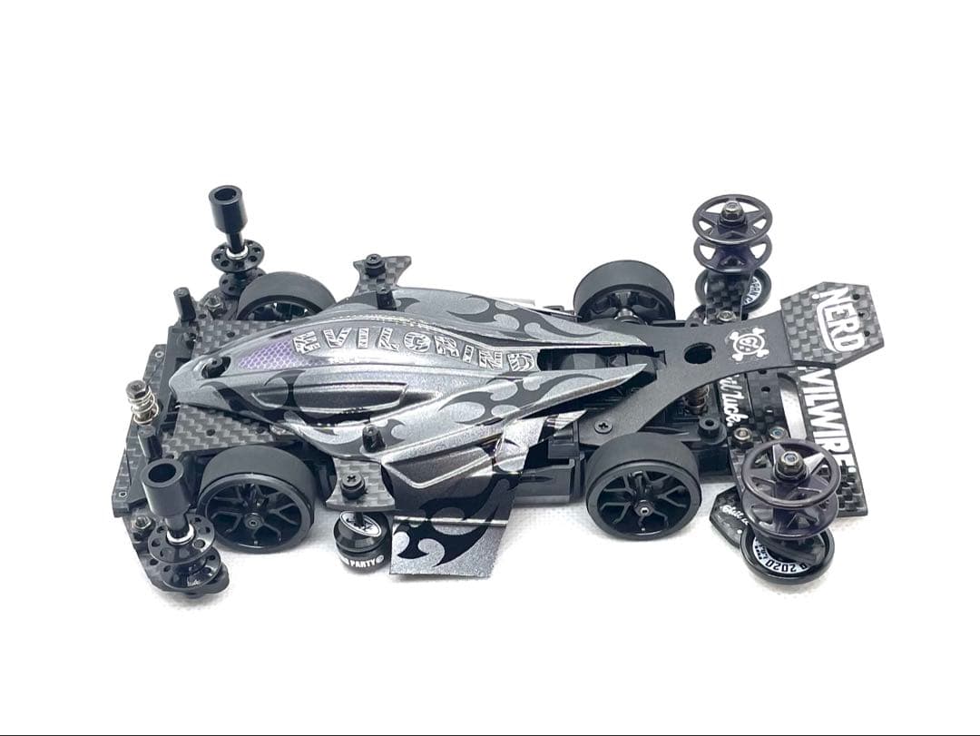 ミニ四駆　完成品　未使用　MSフレキ　デュアルリッジ　フルカスタム　レース車両