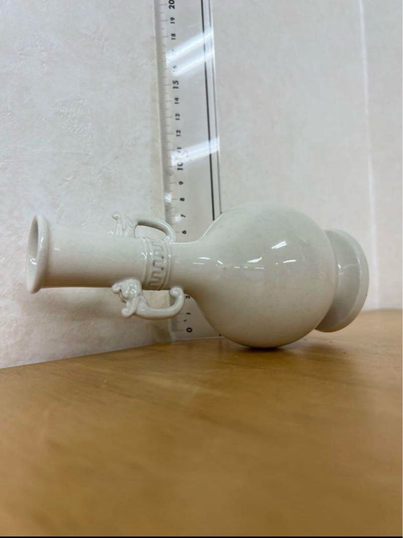 中国　朝鮮李朝高麗白磁瓶　古美術唐物コレクション発掘骨董　アンティーク江戸　青磁