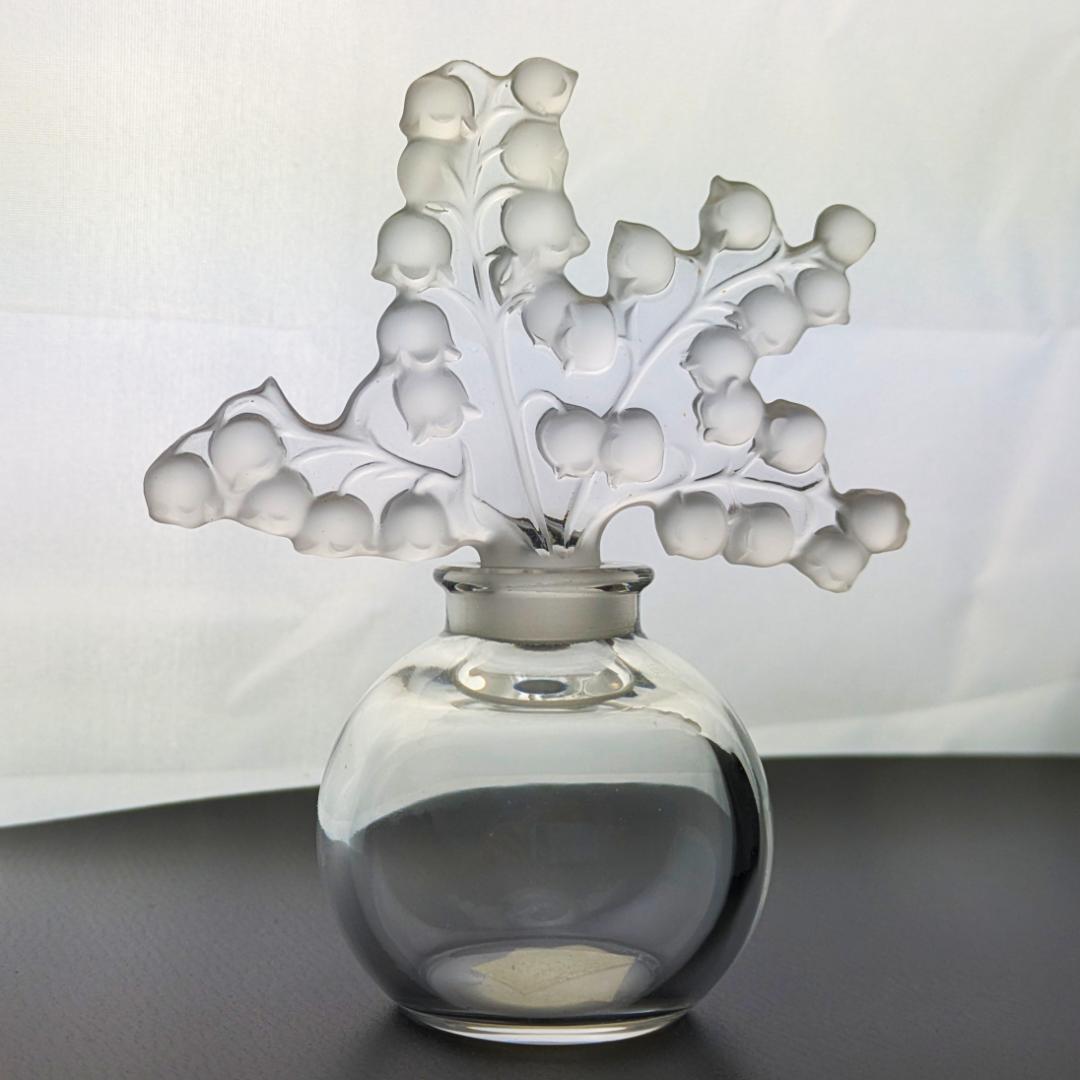 萌えるすずらん★ラリック 香水瓶 クレールフォンテーヌ 12cm 美品