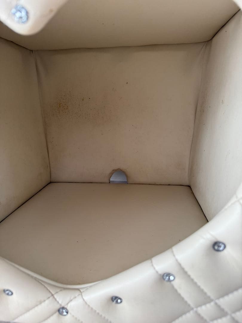 高級 ペットハウス スツール兼用 姫系 フレンチインテリア 小型犬用 レザー調